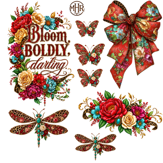 Element - Bloom Boldly Darling - Dragonfly - Butterfy - Bow
