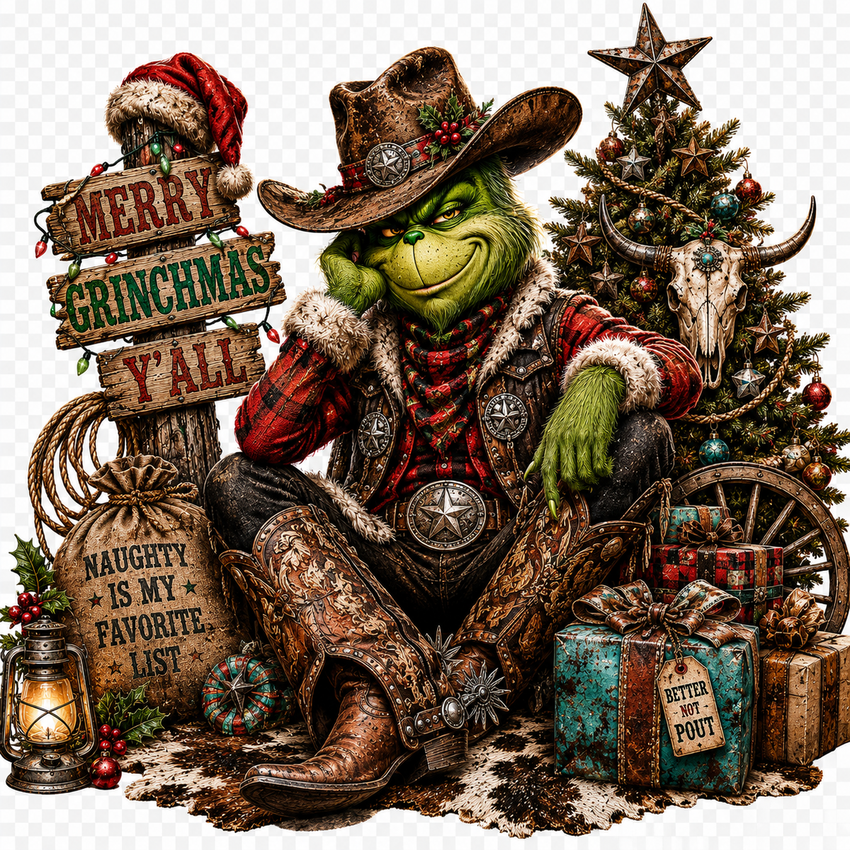4 Inch - Merry Grinchmas Y’all