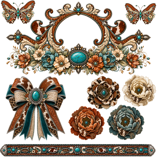 Element - Western Filigree/Floral/Butterfly/Bow/Belt