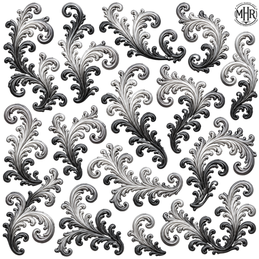 Element - Silver to Black Ombre Filigree