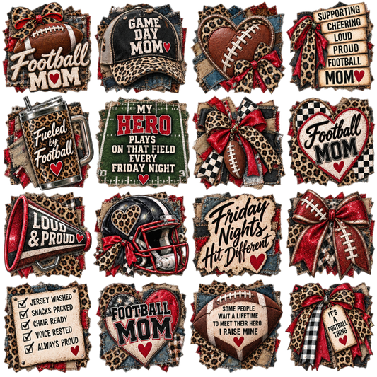 Element - Football Mom Patch Squares