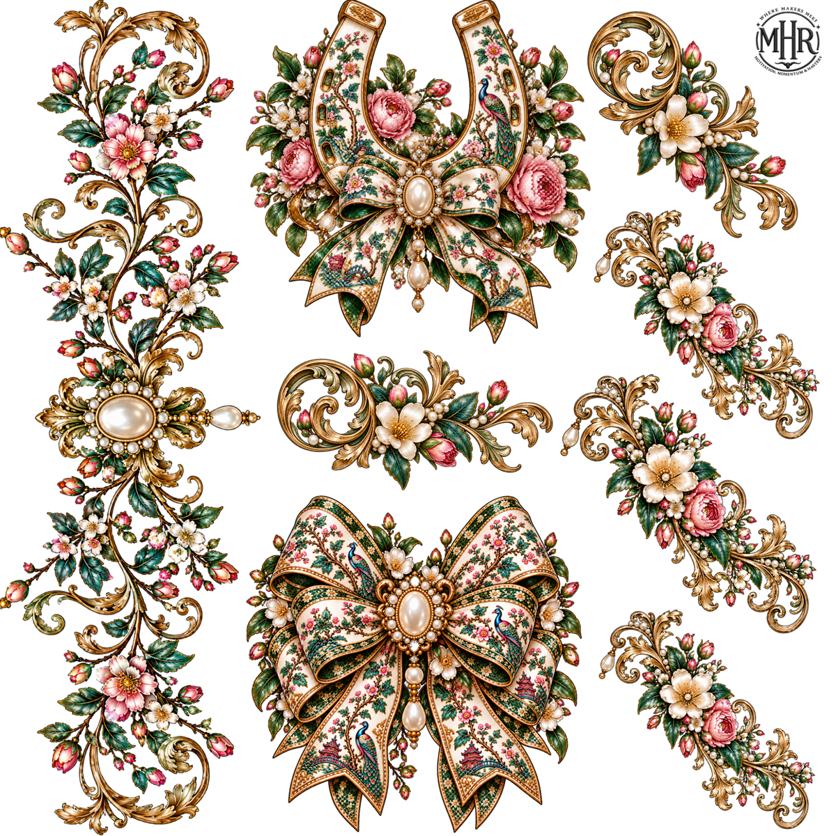 Element - Peacock Floral China Collection