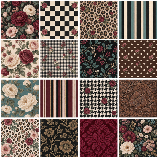 Element - Wine Accent Patchwork