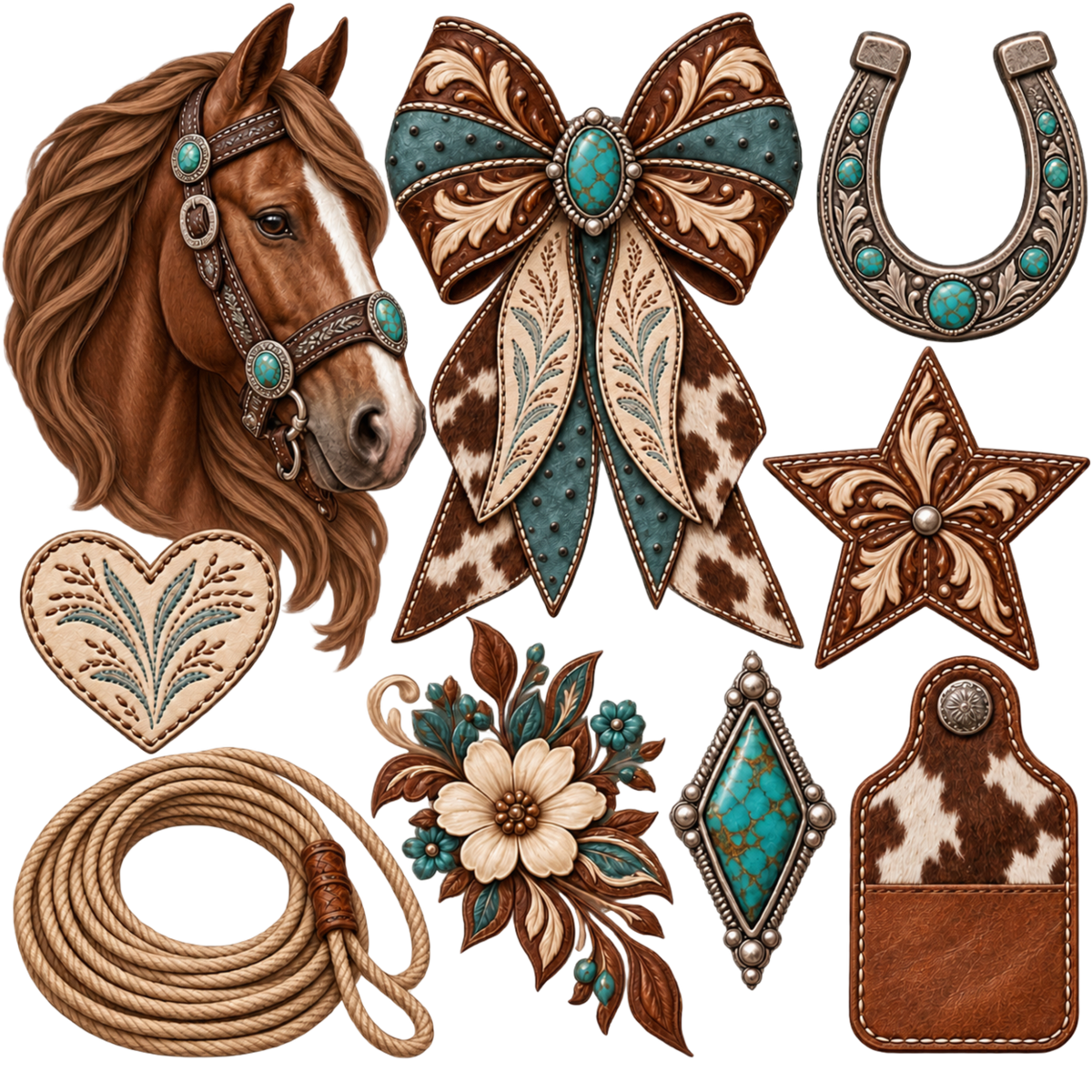 Element - Argyle Bootstitch w/ Horse, Rope, Tag, Bow
