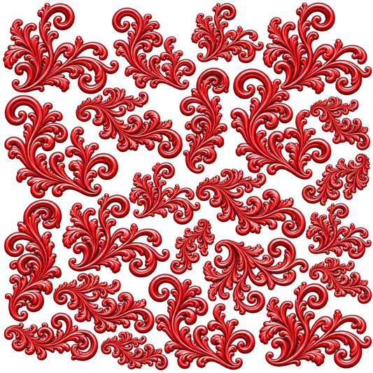 Element - Red Filigree