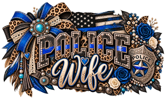 Police Wife - Trucker Hat DTF