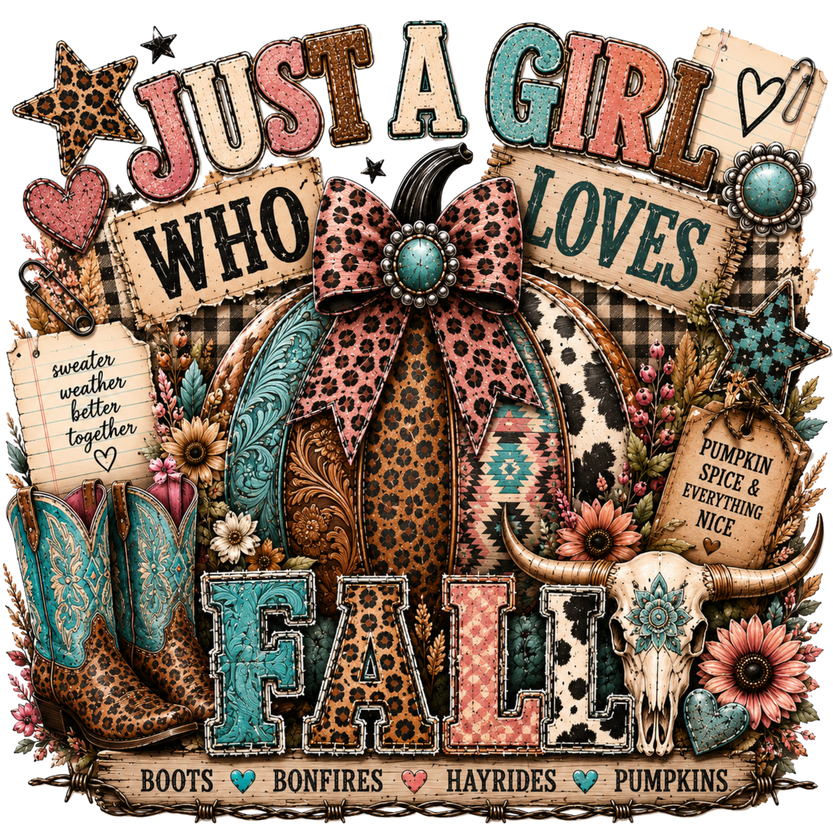 4 Inch - Girl Loves Fall - 35