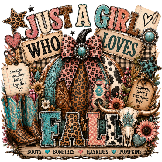 4 Inch - Girl Loves Fall - 35