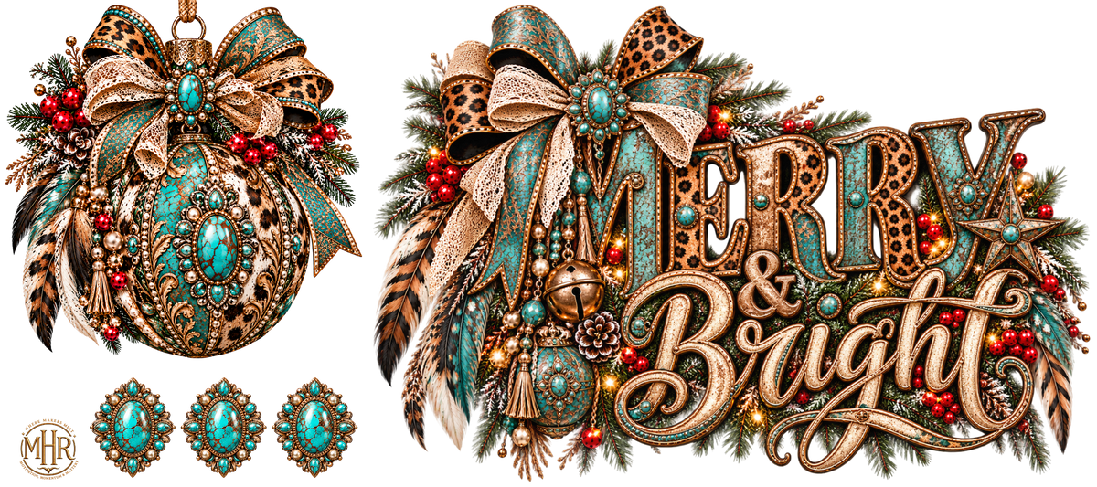 16 OZ Duo - Merry & Bright Boho