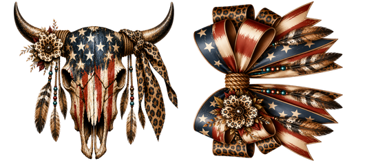 16 OZ Duo - Patriotic Skull - 20