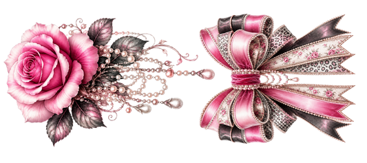 16 OZ Duo - Pink Rose - Dangles