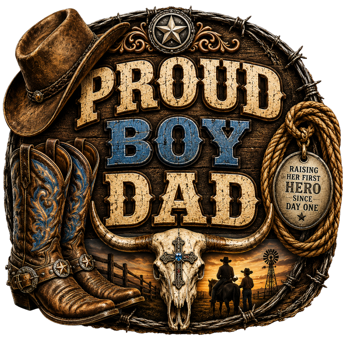 4” Decal - Proud Boy Dad