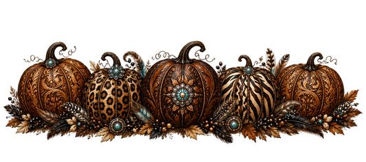 16 OZ - Tooled Pumpkins - 10