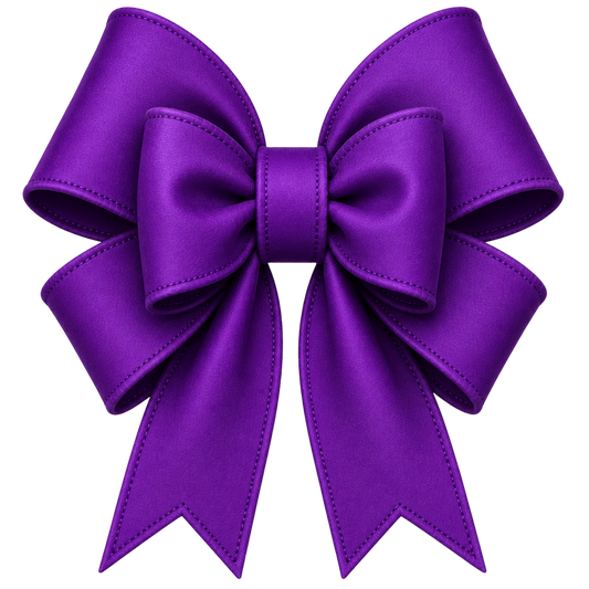 4” Bow - Solid Purple - 31
