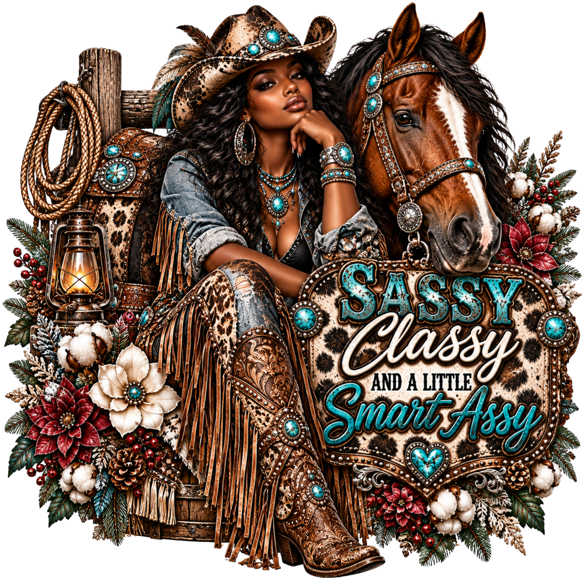 4 - Inch - Sassy Classy Smart Assy Cowgirl