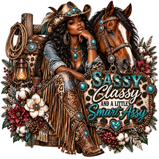 4 - Inch - Sassy Classy Smart Assy Cowgirl