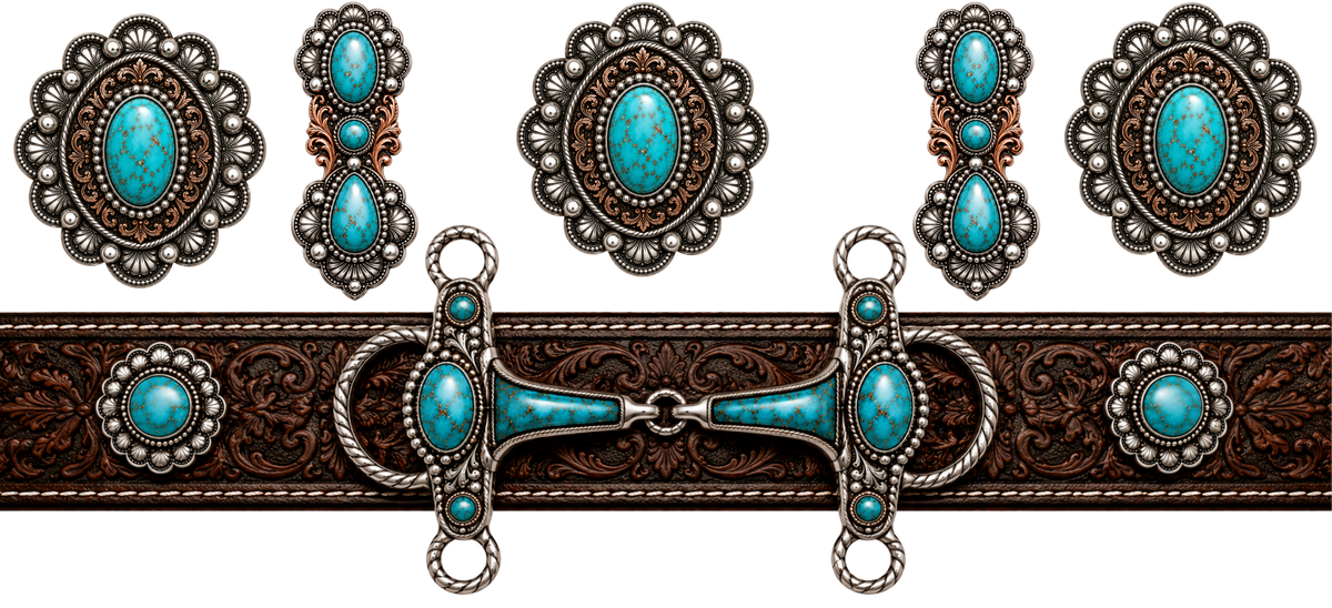 40 OZ - Snaffle Bit Band and Stones - 22