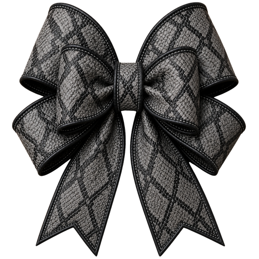 4 Inch Bow - Snakeskin - 63