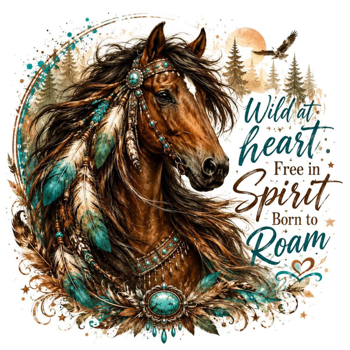4 Inch - Wild at Heart, Free in Spirit, Born to Roam - 27