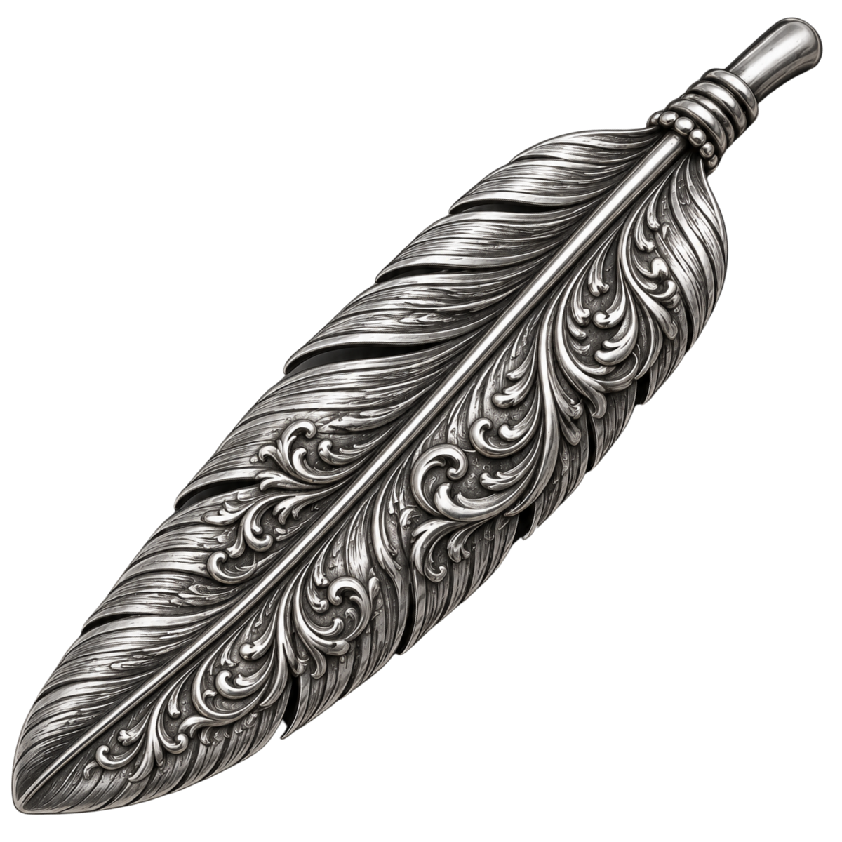 4 Inch - Sterling Feather - 30