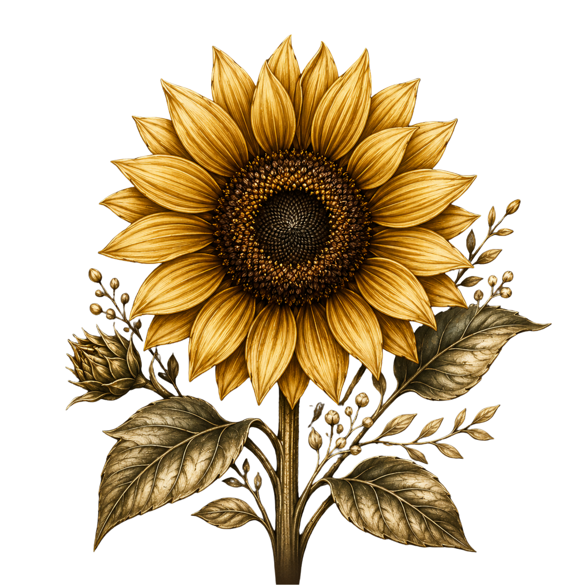 4 Inch - Sunflower - 12