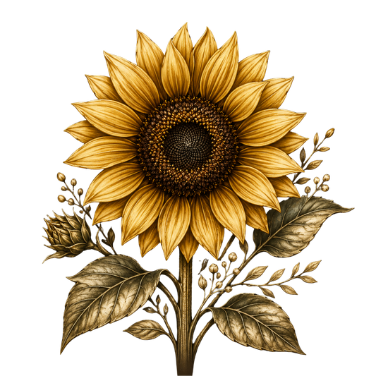 4 Inch - Sunflower - 12