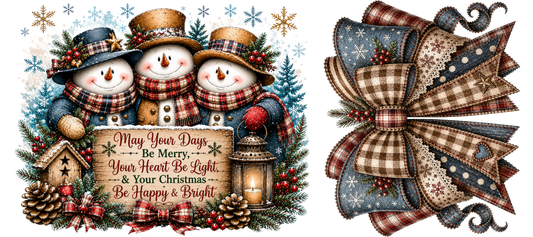 16 OZ Duo - Be Merry Snowmen - 22