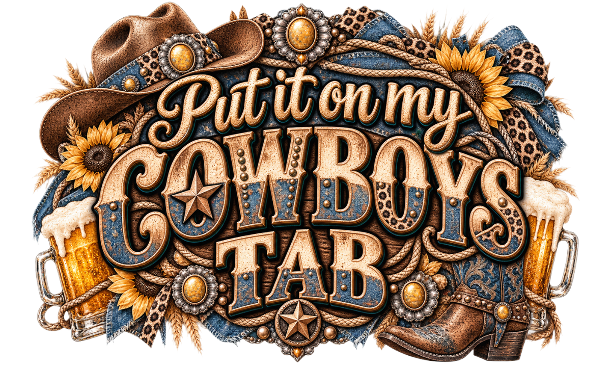 Put it on My Cowboys Tab - Trucker Hat DTF