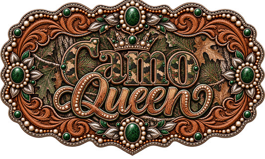 Camo Queen - Trucker Hat DTF