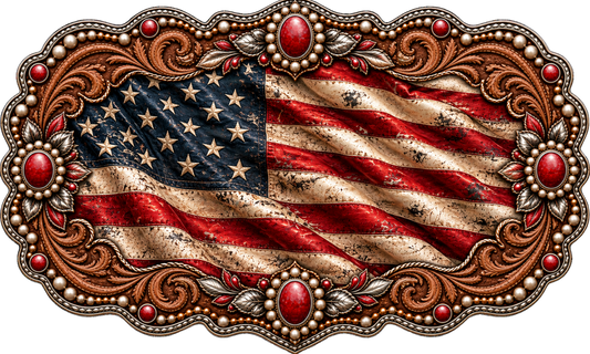 American Flag - Trucker Hat DTF