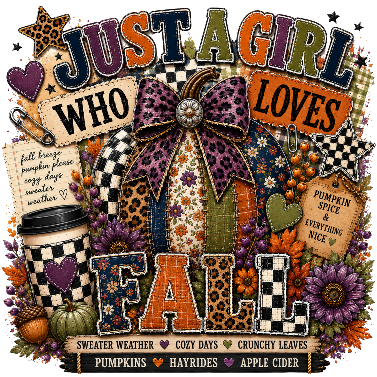 4 Inch - Just a Girl Who Loves Fall - 34