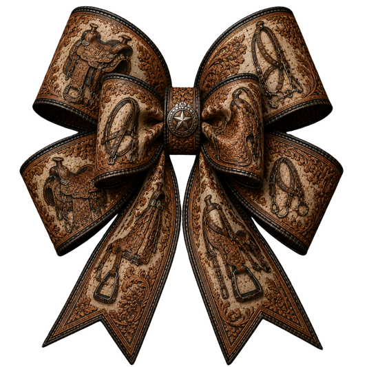 4 Inch Bow - Saddle - 77
