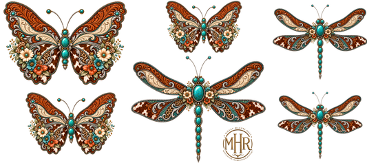 16 OZ Wrap - Western Butterflies & Dragonflies
