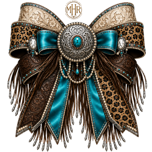 4 Inch Bow - Western Fringe Bow
