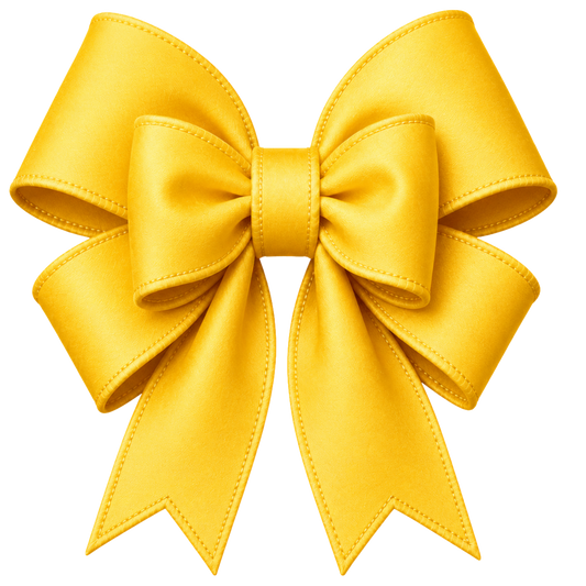 4” Bow - Solid Yellow - 33