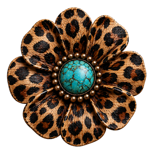4" Leopard Flower UVDTF