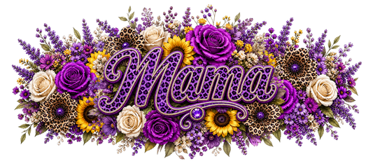 16 oz Wrap - Purple/Floral/Mama/Leopard